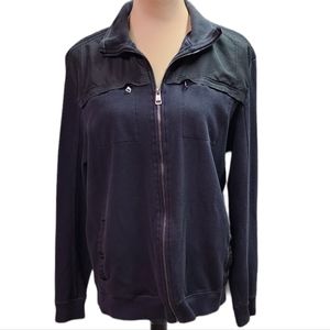 Calvin Klein men's full zip black sweatshirt / sweater/jacket